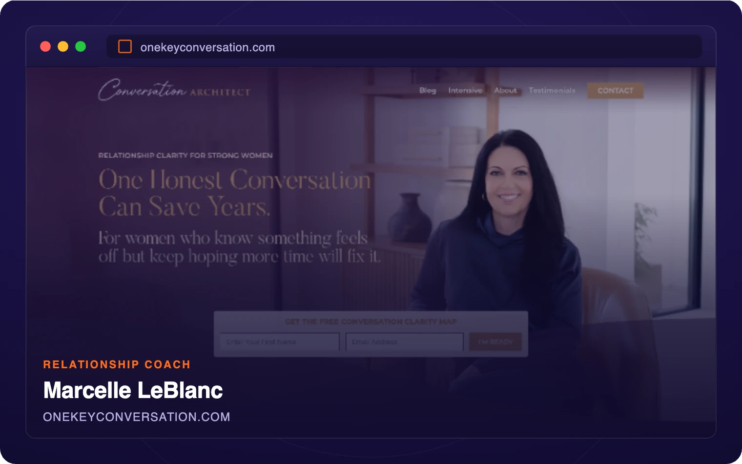 Marcelle LeBlanc — One Key Conversation website homepage